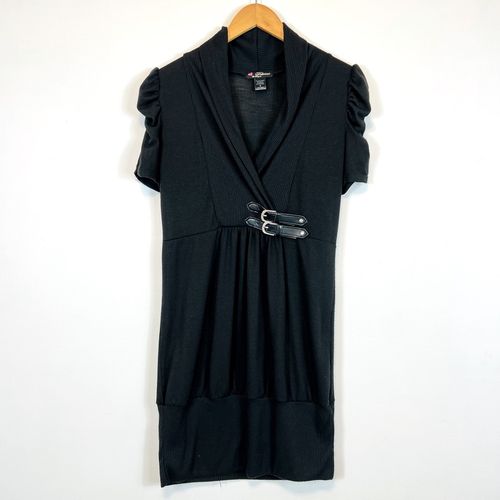 Delirious Mini Puff Sleeve Sweater Dress